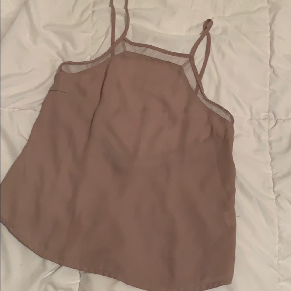 forever 21 tan cropped tank